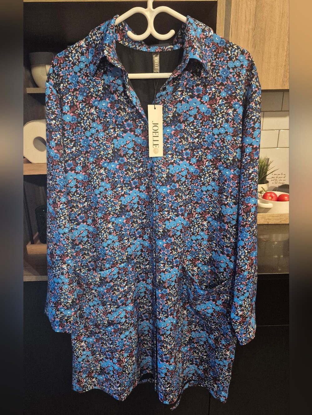 Blue Floral Women's Dress